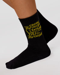Studio image of TGHF X LSKD 3 pack Crew Sock - White | Thumbnail Index: 3