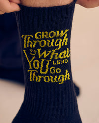 Studio image of TGHF X LSKD 3 pack Crew Sock - White | Thumbnail Index: 1