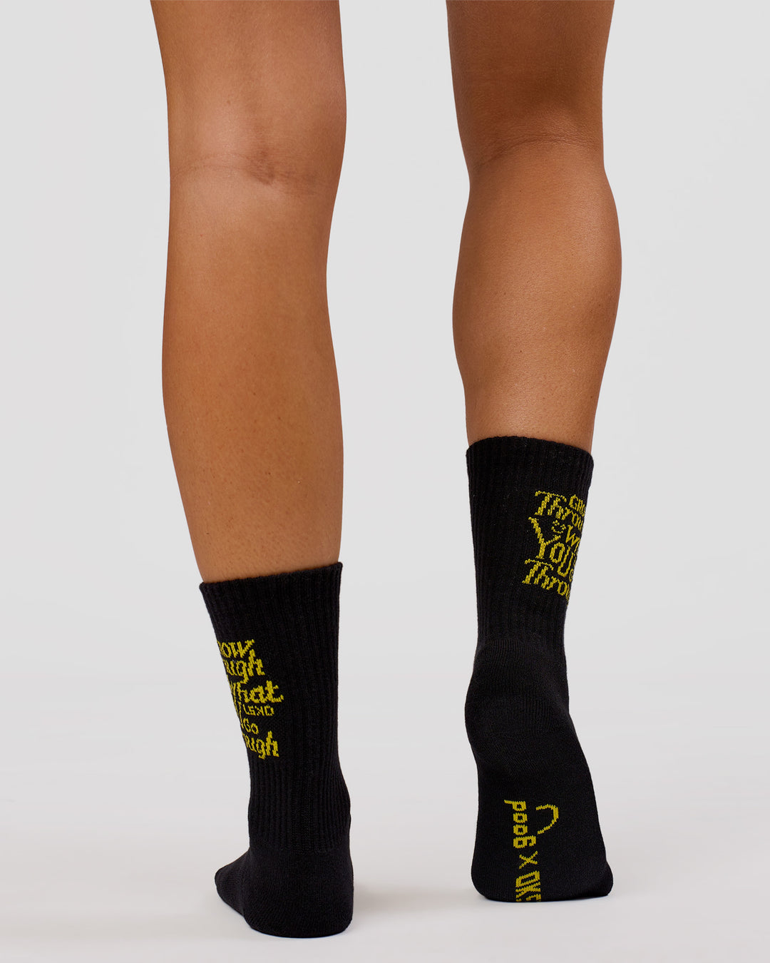 Studio image of TGHF X LSKD 3 pack Crew Sock - White - view 15