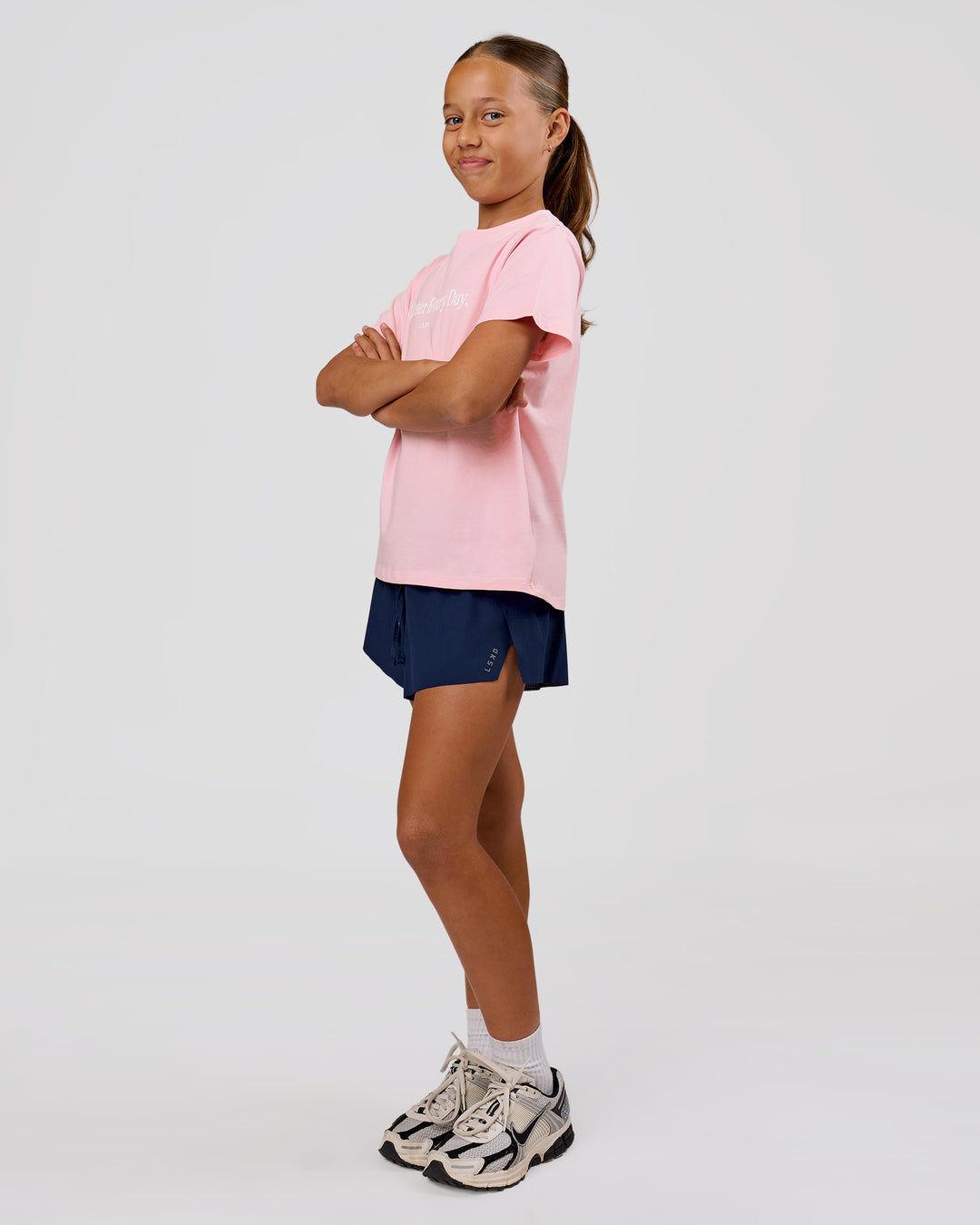 Studio image of VS6 1% Better Kids FLXCotton Tee - Marshmallow - view 7