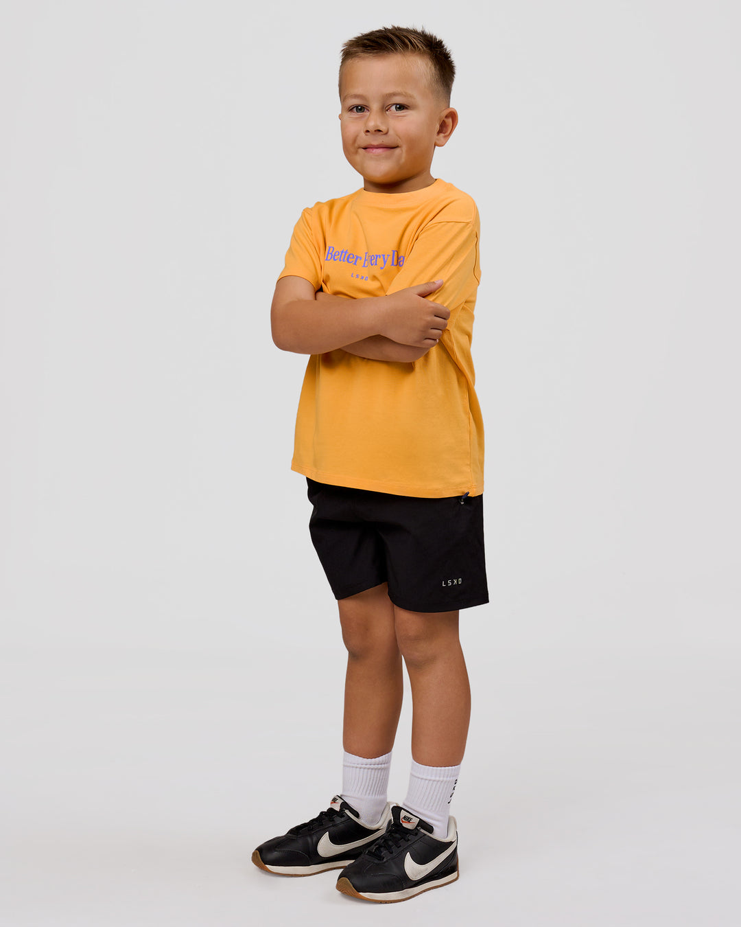 Studio image of VS6 1% Better Kids FLXCotton Tee - Warm Apricot - view 5