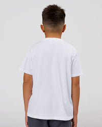Studio image of VS6 1% Better Kids FLXCotton Tee - White-Black | Thumbnail Index: 2