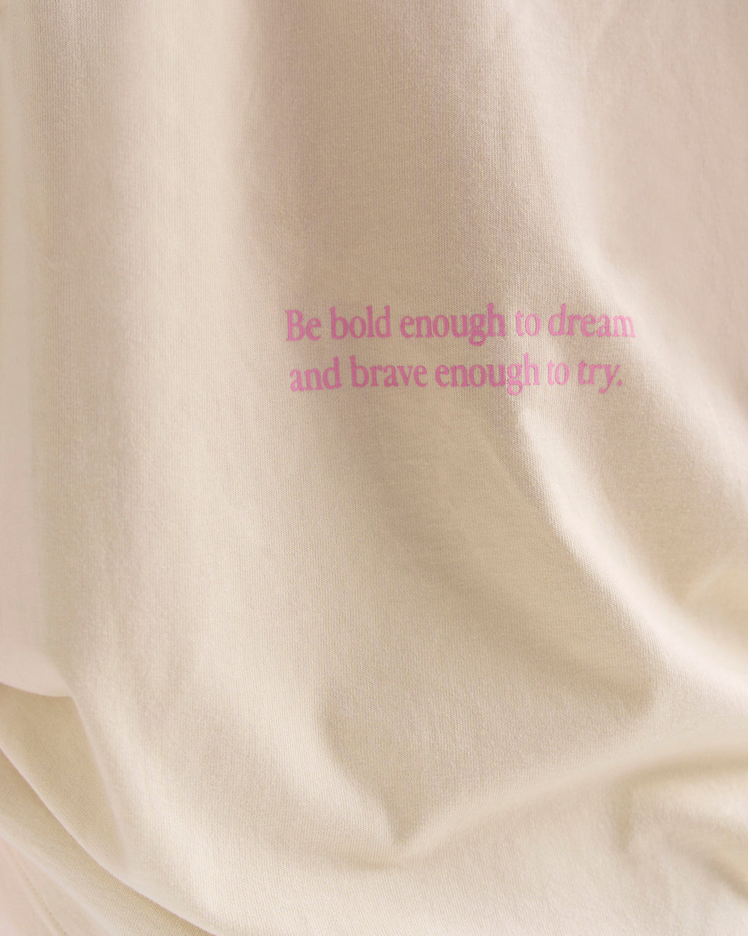 Woman wearing Bree Heavyweight Oversized Tee - Vanilla Bean | Model:Bree | Size:M - view 16