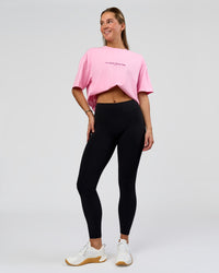 Woman wearing RXD Mid-Rise Full Length Legging - Black | Model:Amity | Size:S | Thumbnail Index: 9