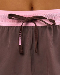 Woman wearing Accelerate 3" High-Rise Running Short - Neapolitan | Model:Bianca | Size:S | Thumbnail Index: 5