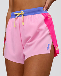 Woman wearing Accelerate 3" High-Rise Running Short - Ultra Pink-Tech Department | Model:Bianca | Size:S | Thumbnail Index: 3