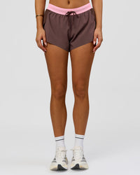 Woman wearing Accelerate 3" Mid-Rise Running Short - Neapolitan | Model:Bianca | Size:S | Thumbnail Index: 7