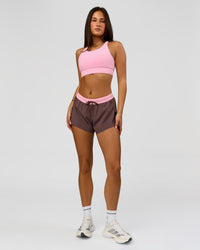 Woman wearing Accelerate 3" Mid-Rise Running Short - Neapolitan | Model:Bianca | Size:S | Thumbnail Index: 1
