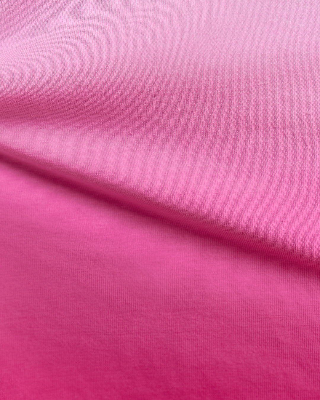 Woman wearing BCAM Ombre Heavyweight FLXCotton Oversized Tee  - White-Ultra Pink | Model:Bianca | Size:S - view 17