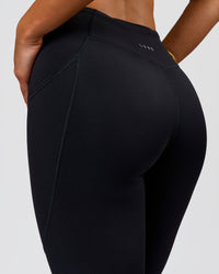 Woman wearing Elite Run High-Rise Full Length Legging Pockets - Black | Model:Bianca | Size:S | Thumbnail Index: 11