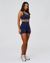 Woman wearing Flow Sports Bra - Future Navy | Model:Bianca | Size:S | Thumbnail Index: 5