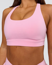 Woman wearing Flow Sports Bra - Pink Rose | Model:Bianca | Size:S | Thumbnail Index: 2