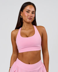 Woman wearing Flow Sports Bra - Pink Rose | Model:Bianca | Size:S | Thumbnail Index: 0