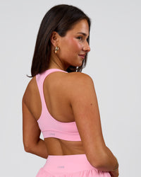 Woman wearing Flow Sports Bra - Pink Rose | Model:Bianca | Size:S | Thumbnail Index: 6