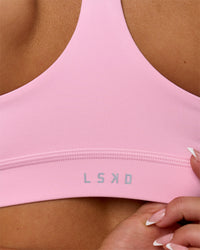 Woman wearing Flow Sports Bra - Pink Rose | Model:Bianca | Size:S | Thumbnail Index: 8