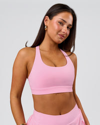 Woman wearing Flow Sports Bra - Pink Rose | Model:Bianca | Size:S | Thumbnail Index: 11