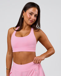 Woman wearing Flow Sports Bra - Pink Rose | Model:Bianca | Size:S | Thumbnail Index: 12