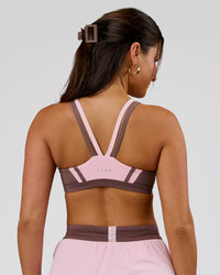 Woman wearing Force Sports Bra - Marshmallow-Cocoa Powder | Model:Bianca | Size:S | Thumbnail Index: 3