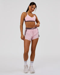 Woman wearing Force Sports Bra - Marshmallow-Cocoa Powder | Model:Bianca | Size:S | Thumbnail Index: 6
