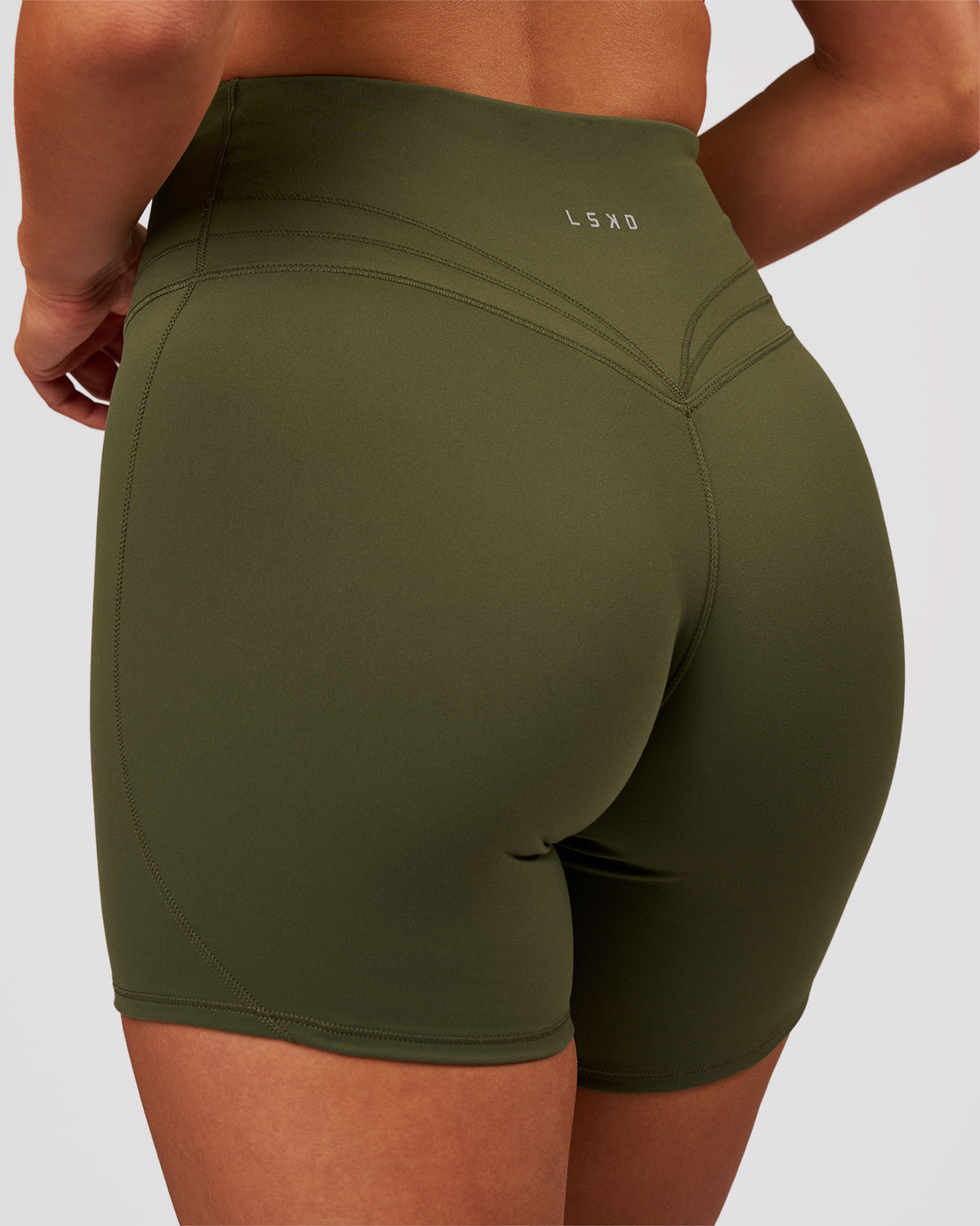 Luxe V-Contour High-Rise 6" Short - Pure Olive