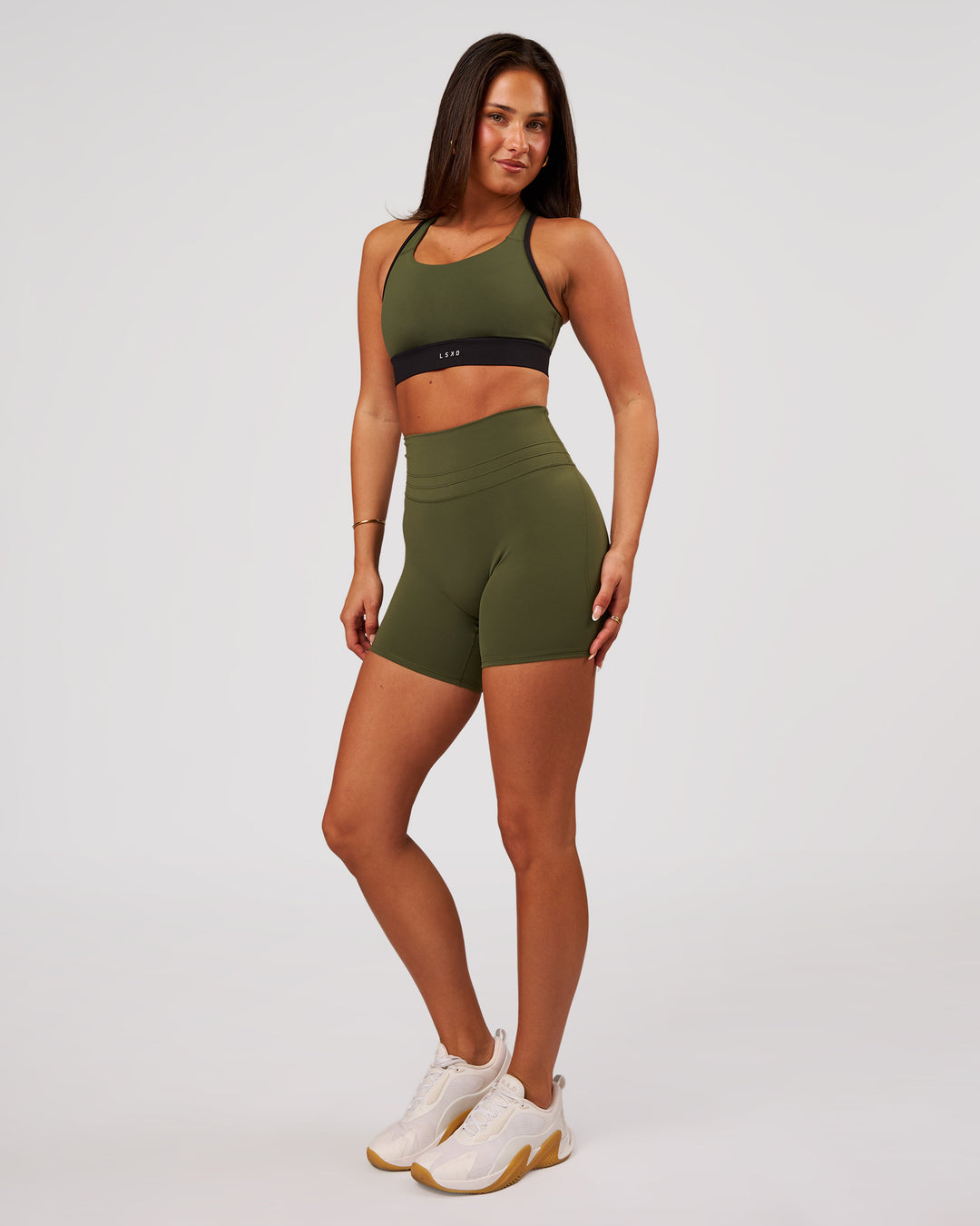 Luxe V-Contour High-Rise 6" Short - Pure Olive - view 8