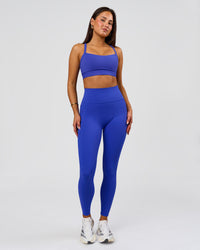Woman wearing Momentum Sports Bra D/DD/E - Power Cobalt | Model:Bianca | Size:S | Thumbnail Index: 6