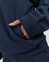 Woman wearing MVP Elite French Terry Hoodie - Future Navy | Model:Bianca | Size:S | Thumbnail Index: 15