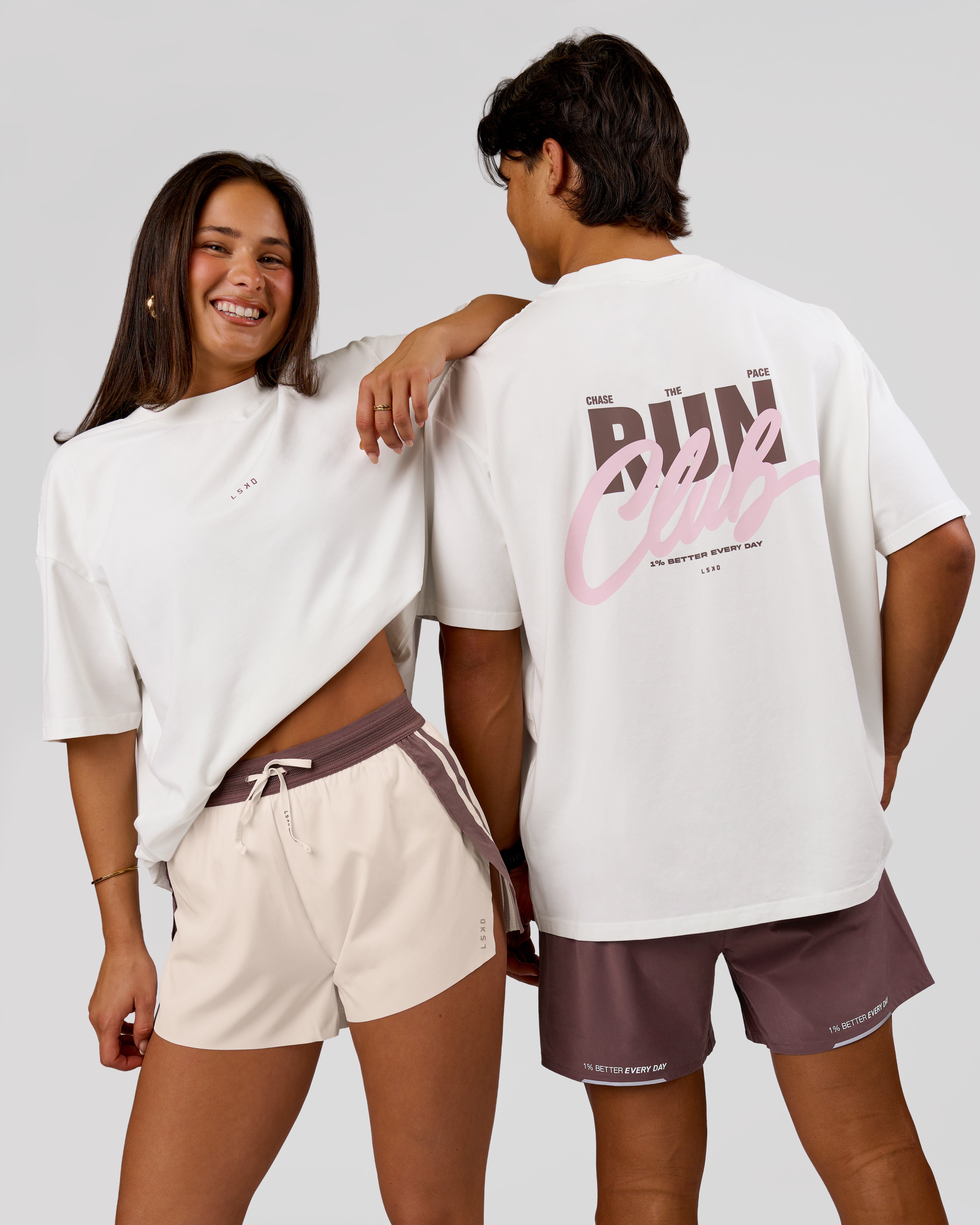Run Club Unisex Oversized Heavyweight FLXCotton Tee - Off White | LSKD