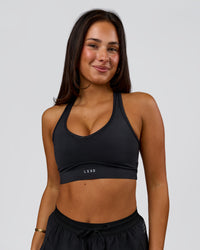 Woman wearing Stamina Amplify Sports Bra - Black | Model:Bianca | Size:S | Thumbnail Index: 2