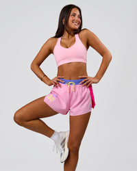 Woman wearing Stamina Amplify Sports Bra - Pink Rose | Model:Bianca | Size:S | Thumbnail Index: 11