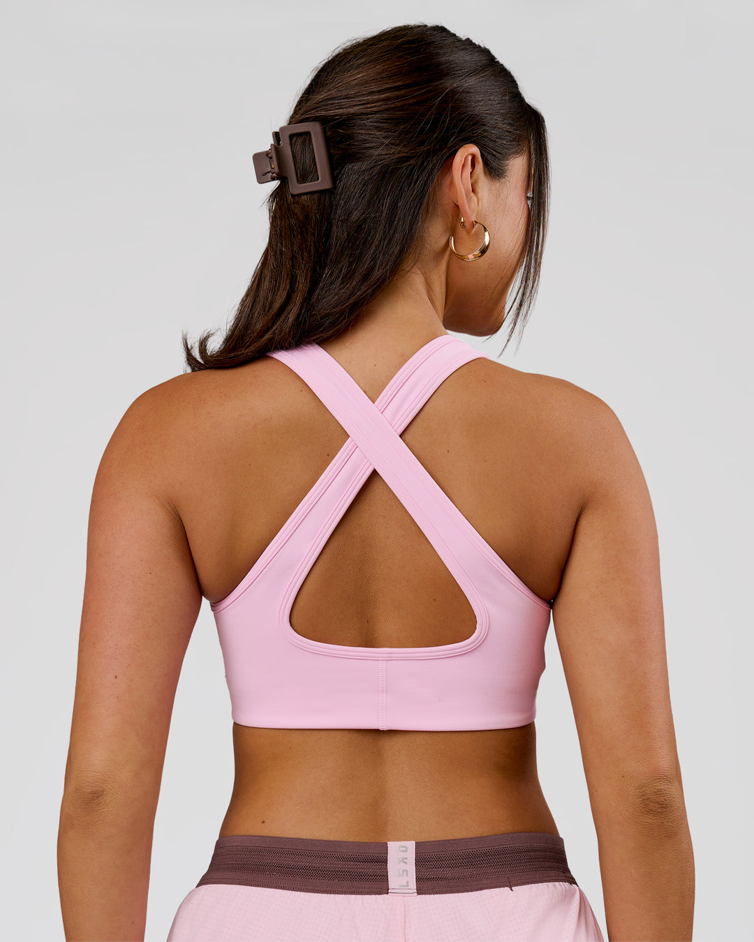 Woman wearing Stamina Sports Bra - Marshmallow | Model:Bianca | Size:S - view 3