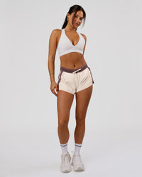 Woman wearing Stamina Sports Bra - Off White | Model:Bianca | Size:S | Thumbnail Index: 4