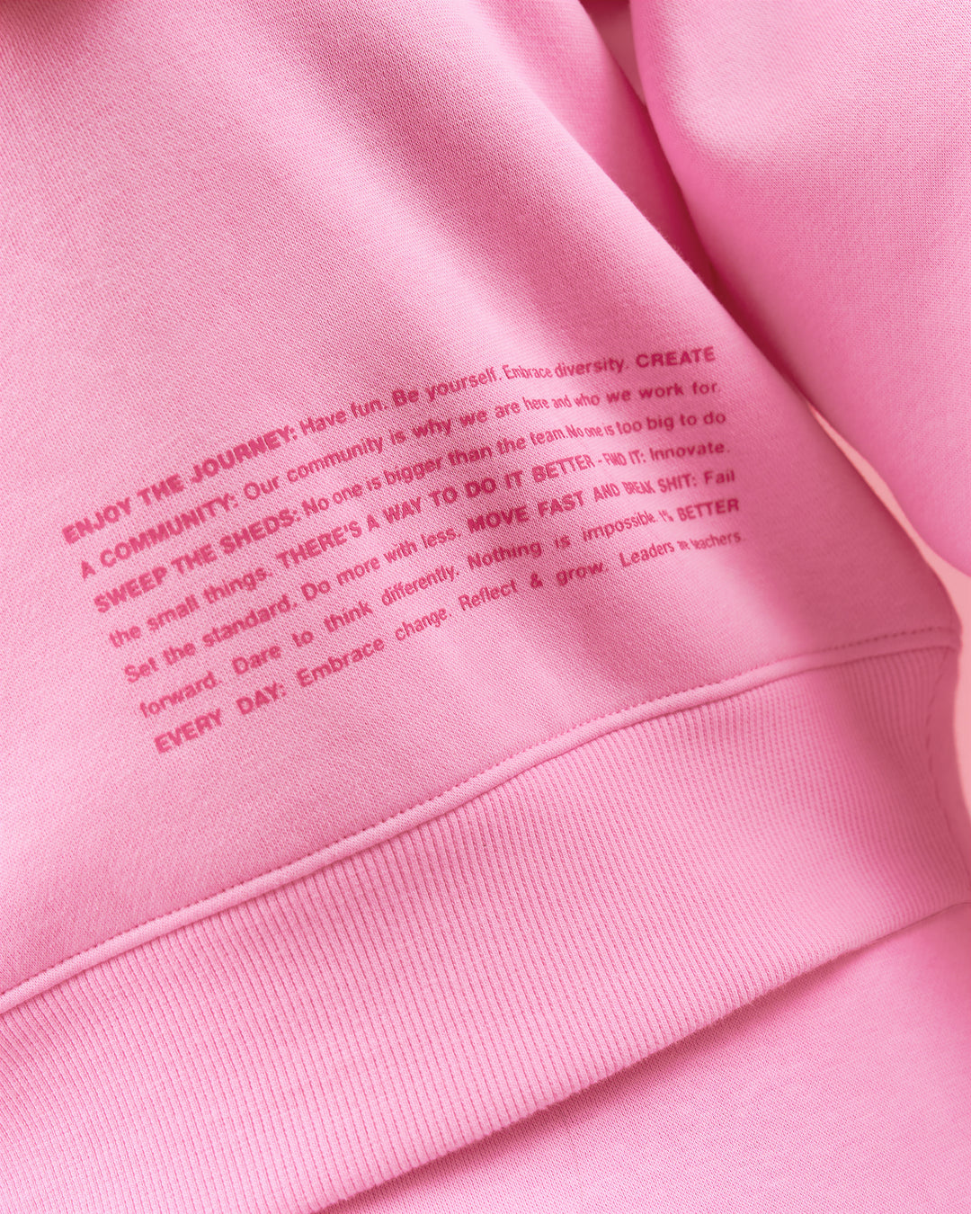 Woman wearing We Rise Oversized Sweater - Pink Rose-We Rise | Model:Bianca | Size:S - view 15