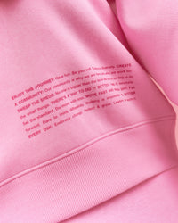 Woman wearing We Rise Oversized Sweater - Pink Rose-We Rise | Model:Bianca | Size:S | Thumbnail Index: 14