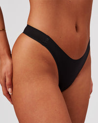 Woman wearing Zero Thong 2pk - Black | Model:Bianca | Size:S | Thumbnail Index: 8
