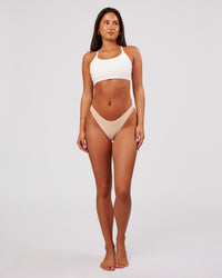 Woman wearing Zero Thong 2pk - Frappe | Model:Bianca | Size:S | Thumbnail Index: 0
