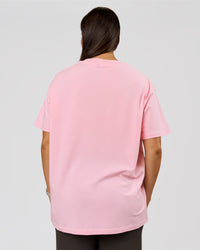Woman wearing VS6 1% Better Fathers Day FLXCotton Oversized Tee - Marshmallow | Model:Jess | Size:S | Thumbnail Index: 6