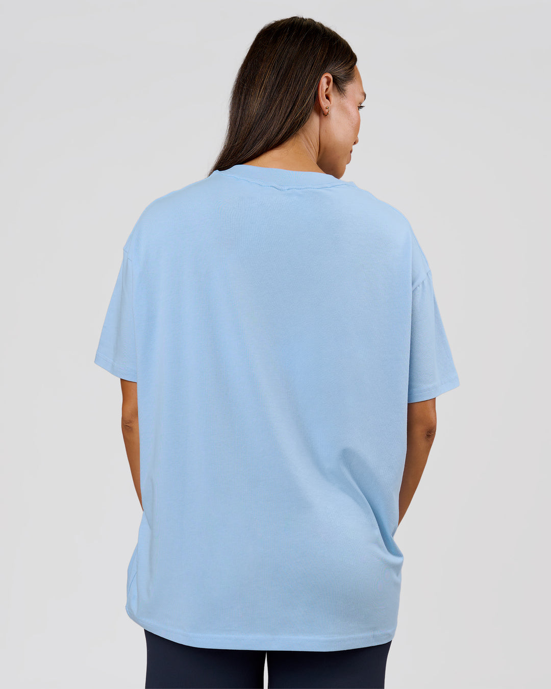 Woman wearing VS6 1% Better Fathers Day FLXCotton Oversized Tee - Open Air | Model:Jess | Size:S - view 12
