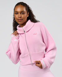 Woman wearing Fierce Knitted Cardigan - Marshmallow-White | Model:Jordan | Size:S | Thumbnail Index: 2