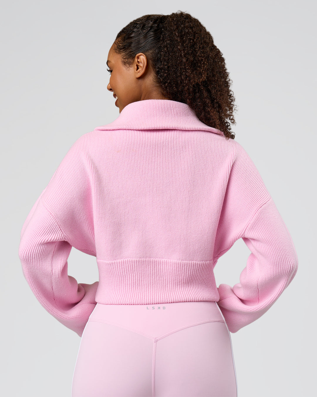 Woman wearing Fierce Knitted Cardigan - Marshmallow-White | Model:Jordan | Size:S - view 4