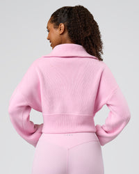 Woman wearing Fierce Knitted Cardigan - Marshmallow-White | Model:Jordan | Size:S | Thumbnail Index: 3