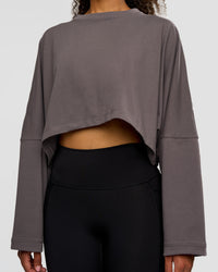 Woman wearing Street Surge Long Sleeve Tee - Duskstone | Model:Jordan | Size:S | Thumbnail Index: 2