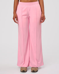 Woman wearing Urban Wide Leg Track Pant - Pink Rose | Model:Jordan | Size:S | Thumbnail Index: 1