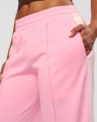 Woman wearing Urban Wide Leg Track Pant - Pink Rose | Model:Jordan | Size:S | Thumbnail Index: 4