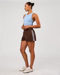 Woman wearing Go-To FLXCotton Rib Crop Tank - Open Air | Model:Rosie | Size:S | Thumbnail Index: 3