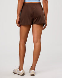 Woman wearing Urban Track Short - Hot Chocolate-Open Air | Model:Rosie | Size:S | Thumbnail Index: 6