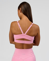 Woman wearing Momentum Sports Bra - Pink Rose | Model:Brylee | Size:XS | Thumbnail Index: 2