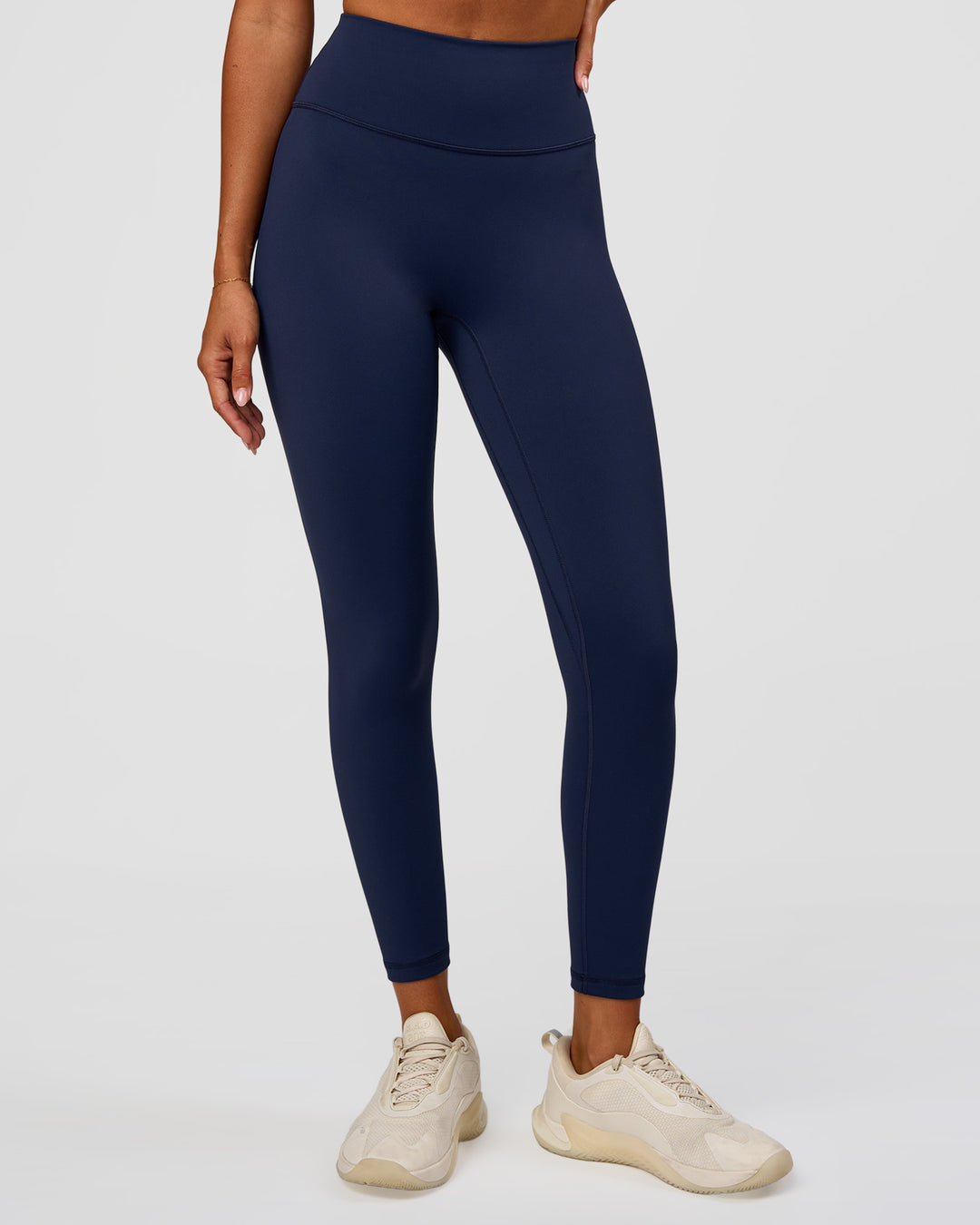 Woman wearing O.G. Fusion Ultra High-Rise Full Length Legging Pockets - Future Navy | Model:Charli | Size:XS - view 7