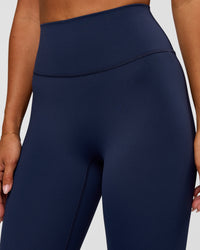 Woman wearing O.G. Fusion Ultra High-Rise Full Length Legging Pockets - Future Navy | Model:Charli | Size:XS | Thumbnail Index: 2