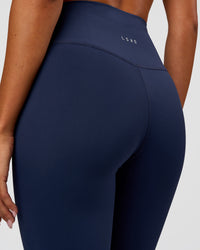 Woman wearing O.G. Fusion Ultra High-Rise Full Length Legging Pockets - Future Navy | Model:Charli | Size:XS | Thumbnail Index: 5
